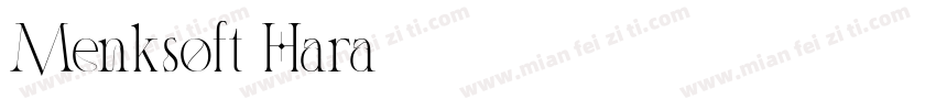 Menksoft Hara字体转换